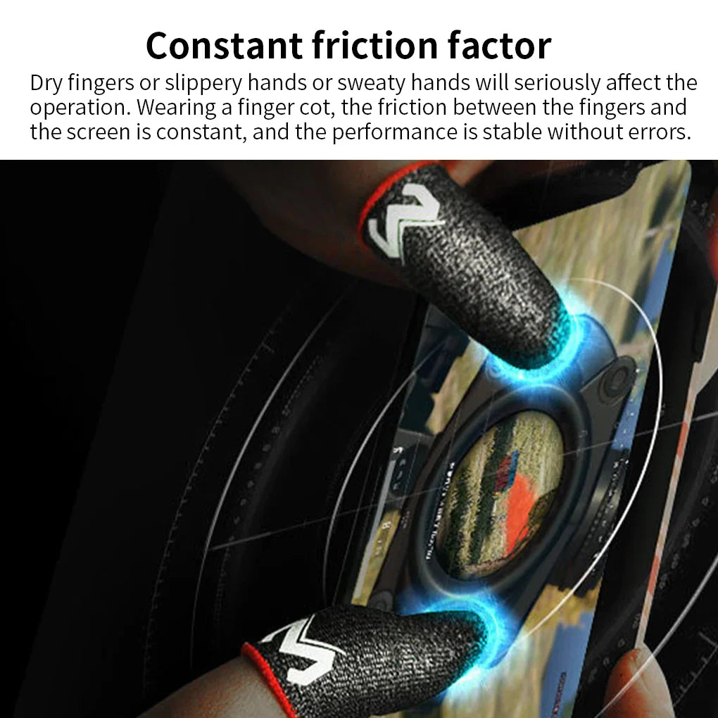 MEMO Pro Gaming Finger Sleeves: Sweatproof Anti-Slip Touch Screen for Mobile Games
