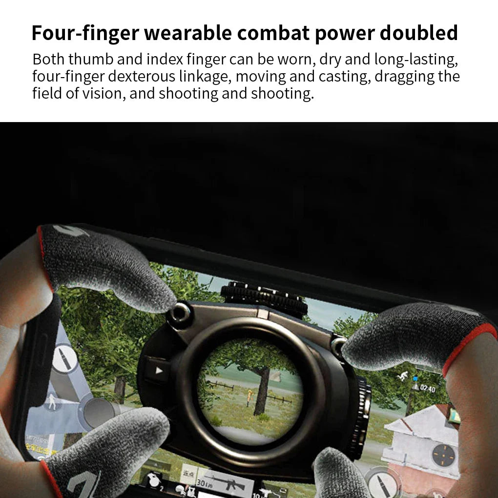 MEMO Pro Gaming Finger Sleeves: Sweatproof Anti-Slip Touch Screen for Mobile Games