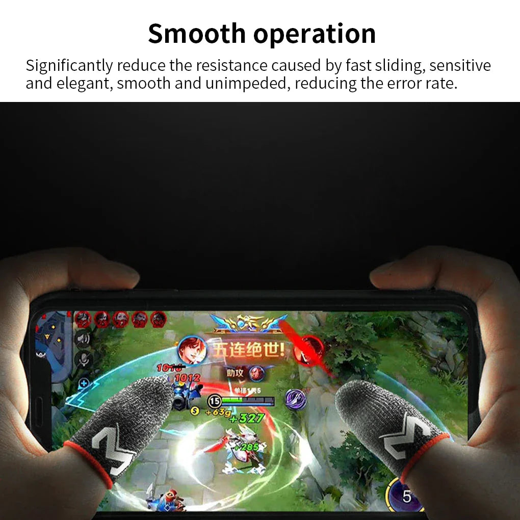 MEMO Pro Gaming Finger Sleeves: Sweatproof Anti-Slip Touch Screen for Mobile Games